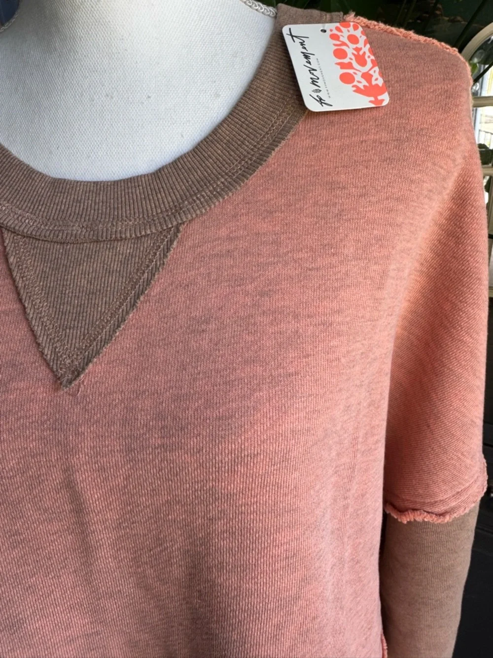 FP Movement by Free People Pullover in Melon and Papaya Size L NWT - Picture 2 of 9